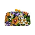thumbnail image 3 of Bolso de mano con purpurina y diseño retro floral, elegante bolso de mano con lentejuelas para citas en la playa para mujeres, 3 of 10