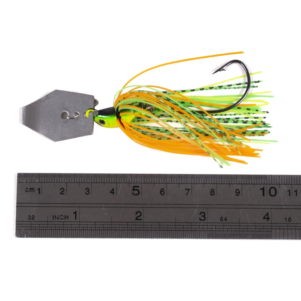 Lot De 6 Leurres De Pêche Spinner Swim Bladed Jigs – Jupes En Silicone, Hameçons Tranchants, Pour Saumon, Brochet, Truite
