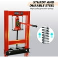 thumbnail image 4 of 6-Ton Hydraulic Shop Press, H-Frame Garage Floor Press with Built-in Relief Valve, Adjustable Work Table & Stamping Plates for Metal Bending, Straightening, and Bearing Installation, 4 of 6