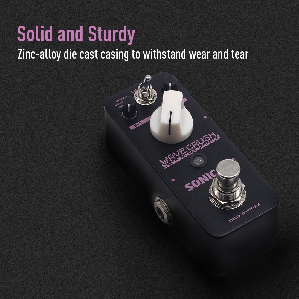 SONICAKE Bitcrush Digital Sampling Rate Sample ReducerGuitar Bass Effects Pedal