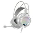 thumbnail image 2 of Headworn Computer Gaming Earphones, Wired Earphones, Illuminated 3.5mm+USB Powered Gaming Earphones, 2 of 5