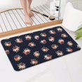 thumbnail image 4 of Sunflower and Flower White Pattern Non Slip Washable Kitchen Rug, Anti Fatigue Decorative Floor Mat for Sink Laundry and Home Use, 17"x47", 4 of 5