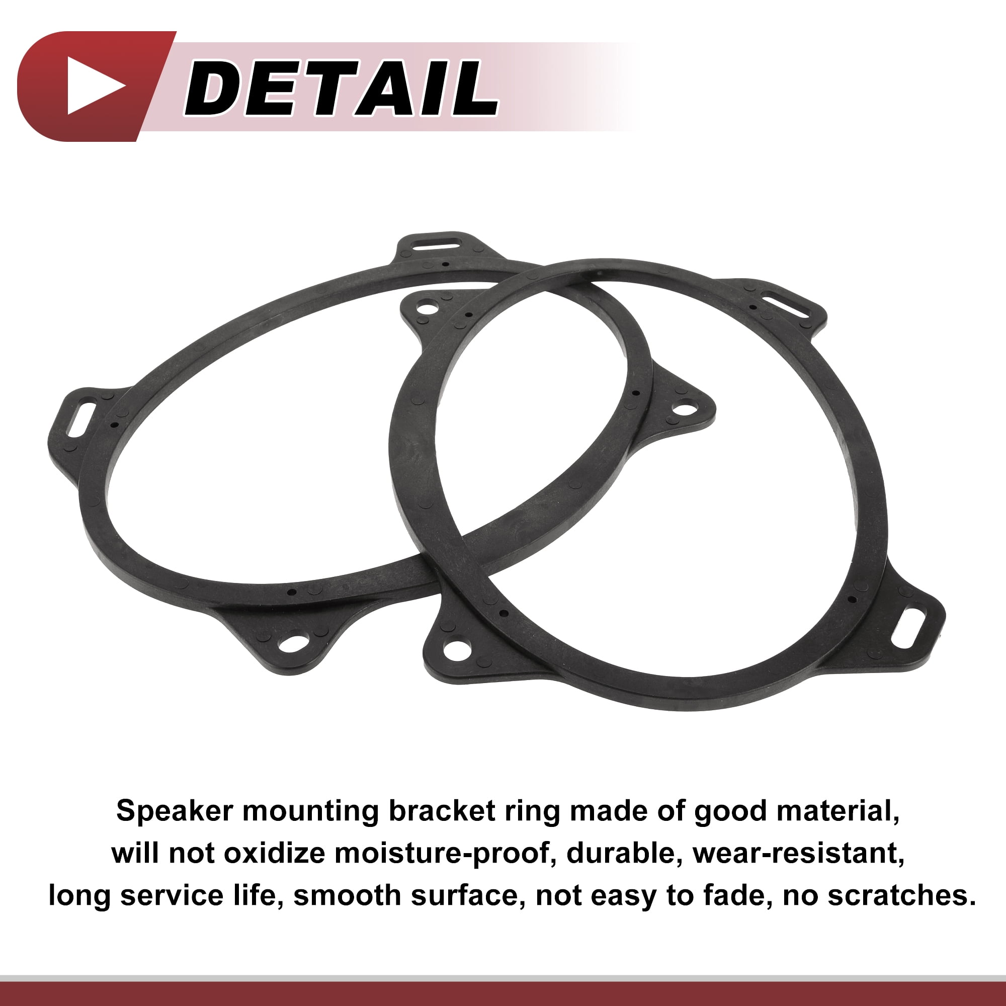 Unique Bargains 2 Pcs Audio Coaxial Speaker Spacer Ring for Toyota Corolla 2009-2013