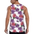 thumbnail image 3 of Fotbe Peonies Pattern Men's Quick Dry Workout Tank Top Gym Muscle Tee Fitness Bodybuilding Sleeveless T Shirt Breathable Workout Shirt-4X-Large, 3 of 9