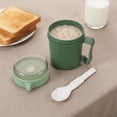 thumbnail image 1 of unbranded 2Ud Taza Para Avena Portátil Con Y Color Verde Apta Para Microondas Y Almacenamiento, 1 of 7