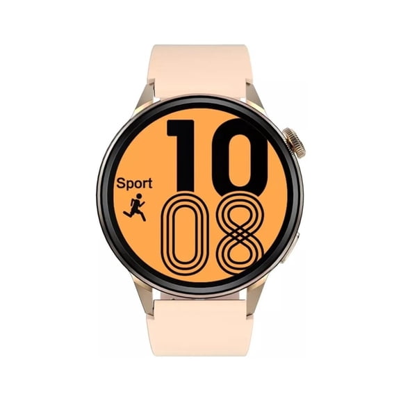Smartwatch Reloj Inteligente Fralugio Dt4+ De Lujo Silicon Nfc Fhd Dorado Fralugio Lujo