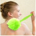 thumbnail image 6 of Casewin Body Loofah Scrubber, Bath Shower Brush, Back Body Scrubber Loofah Sponge Dry Skin Exfoliating Brushing Scrubbing Accessories With Non Slip Long Handle for Men Women(Green), 6 of 9