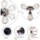 thumbnail image 2 of Vintage Industrial Wall Light - 2 PCS Enchufe ajustable Iluminación industrial Alambre rústico Jaula de metal Apliques Interior Hogar Retro Luces Fixture Xemadio FLD-3131, 2 of 5