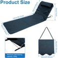 thumbnail image 3 of FYBTO Chaise de Plage Portable, Chaise de Camping, Chaise de Plage Pliante avec Support Dorsal et Sac de Rangement, Chaise de Plage Inclinable Réglable Légère pour Voyage Pêche Randonnée (Longue, Bleu Profond)-1067, 3 of 5