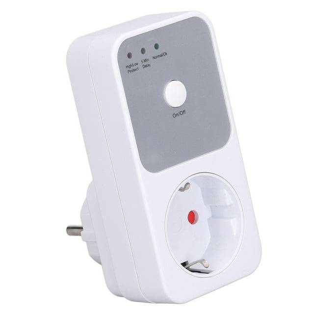 Protector De Voltaje Del Refrigerador, Enchufe De Protección Del Refrigerador PC 5-6 Minutos De Retraso Enchufe De La UE 230V Para El Hogar
