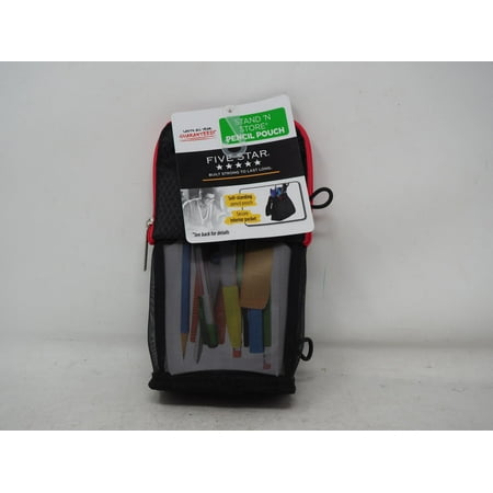 Five Star Stand N Store Pencil Pouch with complimentary pen inside