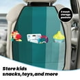 thumbnail image 5 of Gaeub Teal Color Print Anti-Kick Storage Mat for Car Seats 2 Pcs, Car Kick Mats with 3 Pocket Protector, Essential Car Seat Protector for Child Car Seat,Car Seat Protector, 5 of 8