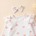 thumbnail image 4 of NOLDARES Newborn Baby Girl Clothes Toddler Long Sleeve Ruffle Romper Top Infant Skirt Set Little Girl Overall Dress(Pink,9-12 M), 4 of 5