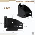 thumbnail image 4 of E Track Wood Beam Brackets, 4PCS E Track Wood Beam Socket Fittings, Cargo Tie Down Accessories, Cargo Storage Lumber Brackets for Trucks, Trailers, RVs, Vans, 4 of 6