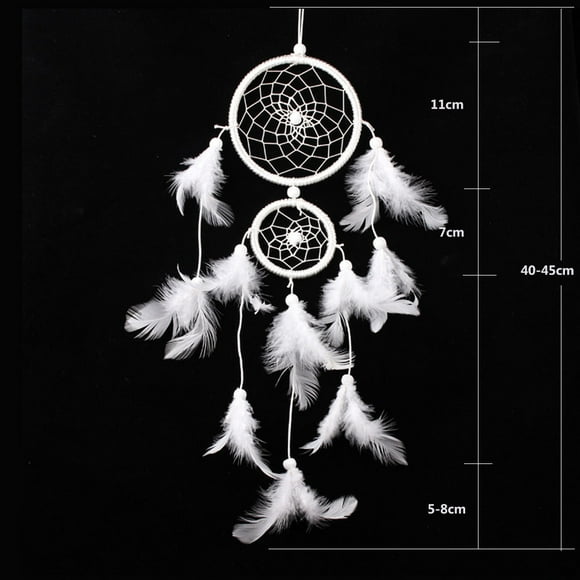 Wind Chimes for Home Handmade Ornament Bead Lace Hanging Decoration for Living Room and Garden