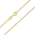 thumbnail image 3 of 24k Gold Overlayed Stainless Steel 1.5mm Thin Cable Link Chain Necklace, 3 of 6