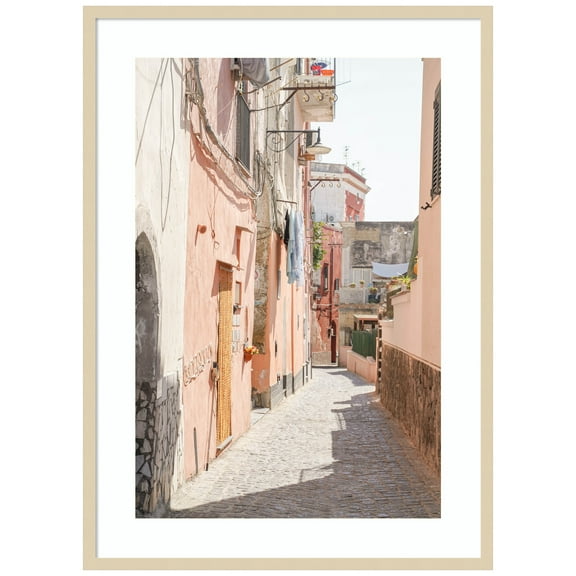 Amanti Art Procida Alleys Wood Framed Wall Art Print