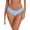 Chambray Blue, variant on Ocean Blues Women's Full Coverage Bikini Bottom Mid Rise Ruched Sides Swim Bottoms