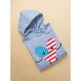 thumbnail image 3 of Happy 4th Of July Cartoon Heart Hoodie Women -Image by Shutterstock, Female Medium, 3 of 4