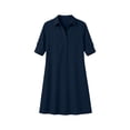 thumbnail image 4 of Gytharion Women's Casual Dresses Solid Color Lapel Buttoned A-Line Shirt Dresses Long Sleeve Loose Dresses with Pockets, 4 of 4