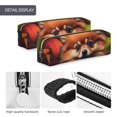 thumbnail image 4 of Fotbe Colorful Leaf Chihuahua Estuche para Lápices de Cuero con Estampado, Estuche con Cremallera Resistente, Organizador Compacto y Elegante para Papelería, 4 of 7