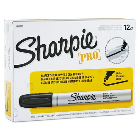 UPC: 0071641038400 | Sharpie Pro Permanent Marker  Bullet Tip  Black  Open Stock  Dozen -SAN1794229