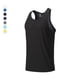 thumbnail image 4 of pstuiky Camiseta sin mangas para hombre, Camiseta deportiva informal de color liso y elástica con cuello redondo para hombre Chaleco de hombre xxl, 4 of 8