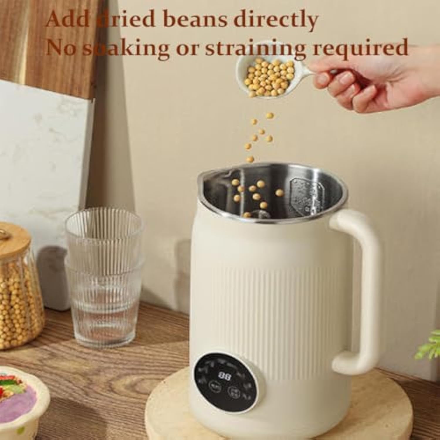 Nutripour - The 8-in-1 Multifunction Nut Milk Maker, Household Multifunctional Maker, Automatic Plant-Based Milk Blender, for Nut Milk, Oat Milk, Soy Milk