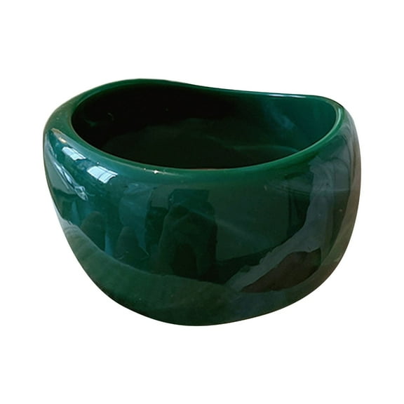 YIEMEEN Acrylic Wide Geometric Bangle Exaggerated Bangle Fashion Statement Accessories