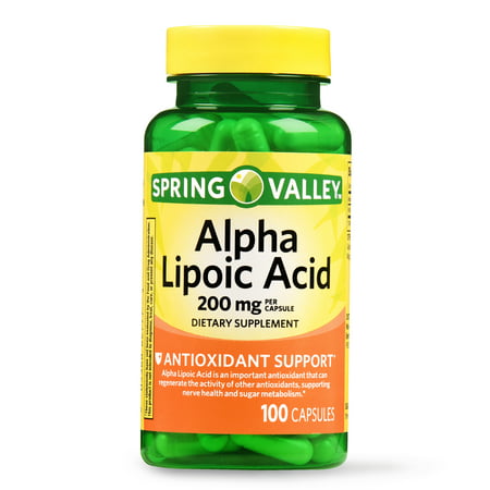 Spring Valley Alpha Lipoic Acid Capsules, 200 mg, 100