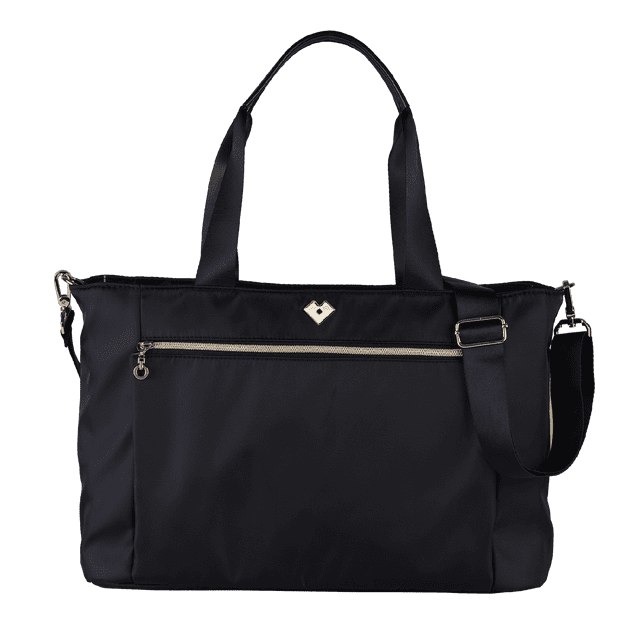 Bolsa para Laptop Mujer hasta 16 Pulgadas LuckyLy, Moderna con Múltiples Compartimentos, Modelo Tanya negro UNITALLA