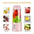 thumbnail image 5 of Vacemry Under $5 Small Juicer Cup, Portable USB Charging Juicing Machine, 4-Blade Mini Blender for Kitchen, Gym, Travel, Office, 300ml Personal Juice Maker, 5 of 9
