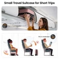 thumbnail image 5 of New York Xpress 16" Underseat Carry-on Luggage Hardside Lightweight 2-Wheel Small Suitcase, Rose Gold - 2538, 5 of 10