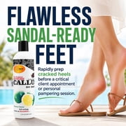 SPA REDI - Callus Remover for Feet Gel, Lemon and Lime, 12 Oz - Professional Pedicure Foot Care - Removes Toughest Calluses in Seconds and Smooths Dry Cracked Heels