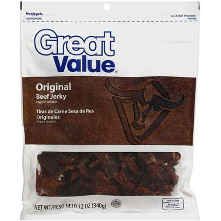 Great Value Original Beef Jerky, 12 Oz.