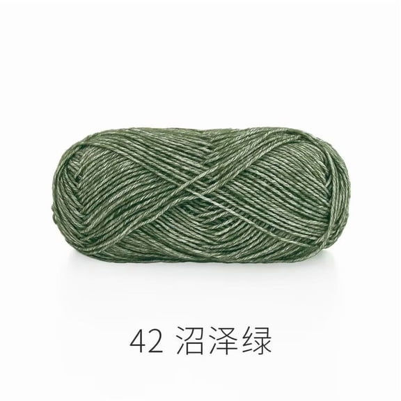 Namzi Assorted Yarn - Wool for Knitting, 78% Cotton 22% Acrylic Blend,dark green, 1 roll - Ideal for Crocheting & Craft Projects