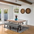 thumbnail image 4 of LNC 4-Light Farmhouse Rusyic Bronze and Distressed Wood Brown Drum Cage Chandelier, 4 of 11