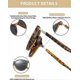 thumbnail image 3 of Retro round sunglasses for men and women polarized UV400 protection classic sunglasses (bean frame gray piece polarized lenses), 3 of 4