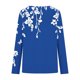 thumbnail image 4 of Ailaofu Long Sleeve Shirts for Women Fall Fashion Basic Trendy V-neck Floral Printed Casual Tops, 4 of 5
