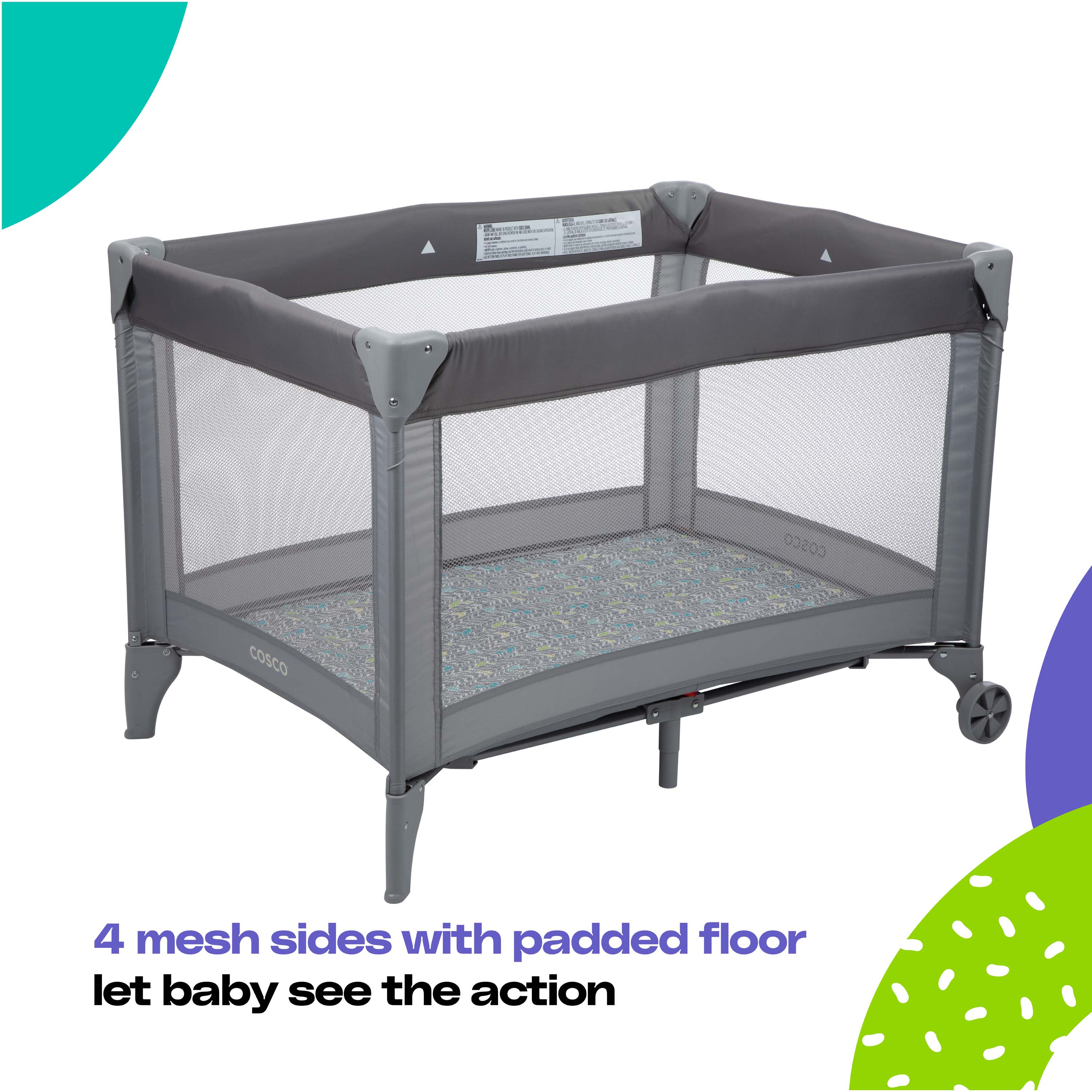 Cosco Kids Funsport Portable Playpen, Elephant photo 2