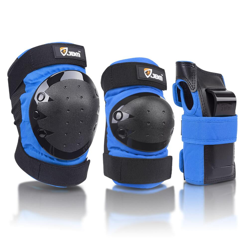 Kids Elbow Knee Wrist Pads Sports Safety Protective Gear Guard Boys Girls Adults 