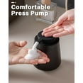 thumbnail image 3 of Lareina Foam Hand Soap Dispenser - 12 oz Bathroom Lotion Hand Pump Dispenser, Ceramic Foaming Soap Dispenser with Removable Pump for Kitchen Hand Wash Dispenser, Black, 3 of 8