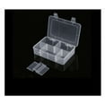 thumbnail image 7 of 8-Compartment Crafts Storage Box, Bead Organizers and Storage,Clear Adjustable Jewelry Bead Organizer Box Storage Container Case (Clear), 7 of 7