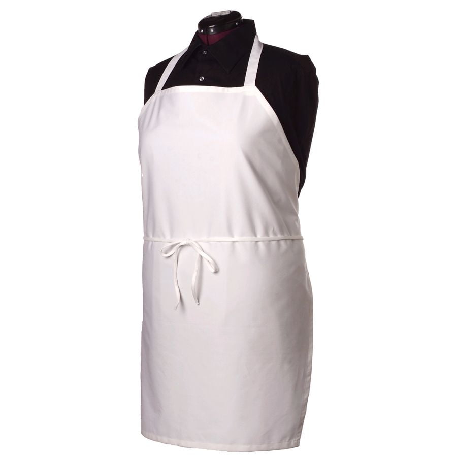 Ritz BIAWH White Bib Apron Without Pockets
