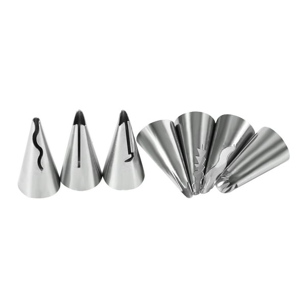 Icing Nozzle Cake Nozzle Cake Piping Tips 7PCS Cake Icing Tips Cake Decorating Tips Cake Piping Cakes For Desserts