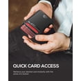 thumbnail image 5 of Minimalist Mens Wallet Card Holder: Pop Up Card Case, , , RFID Blocking, Slim, Thin, Front Pocket,  Box - 9-12 Card Capacitiy,  Pocket (Black), 5 of 6