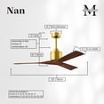 thumbnail image 7 of Matthews Fans - Nan - 3 Blade Ceiling Fan In Contemporary Style-10 Inches Tall, 7 of 7