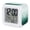Emerald Green, Teal, White, variant on Mist Ocean Digital Alarm Clock for Bedrooms,Smart LED Alarm Clock with 7 Color Changing Night Light,Coastal Indigo Gray Ombre Sea Waves Minimalist Silent Wake Up Clocks for Sleep Study 3.2"x3.2"