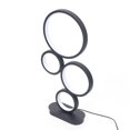 thumbnail image 6 of Wuzstar Modern LED Table Lamp Dimmable 4-Circle Bedside Table Light  RC Control for Bedroom Living Room Office, 6 of 13