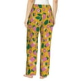 thumbnail image 3 of Naloa Strawberry Print Women’s Ultra-Soft Comfy Pajama Lounge Pants with Pockets & Drawstring, 3 of 8